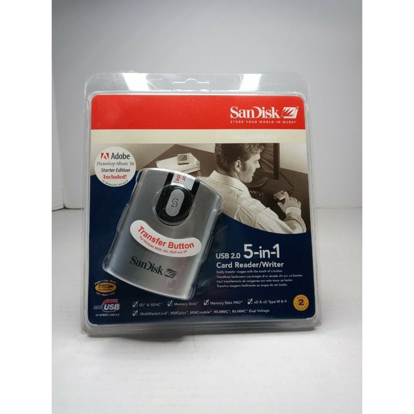 San Disk Image Mate USB 2.0 5 in 1 Card Reader / Writer - Picture 4 of 10
